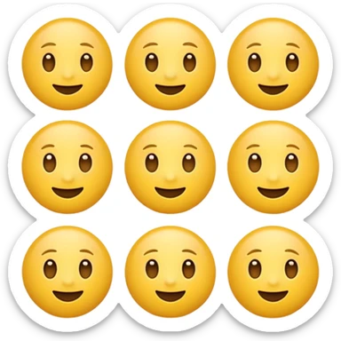  Emoji concentré sticker