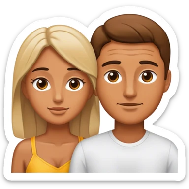 Me with my husband sticker