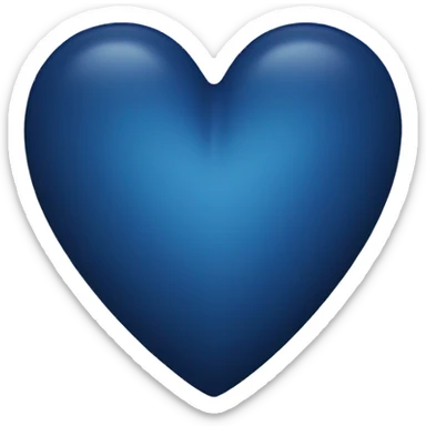 Dark blue heart sticker