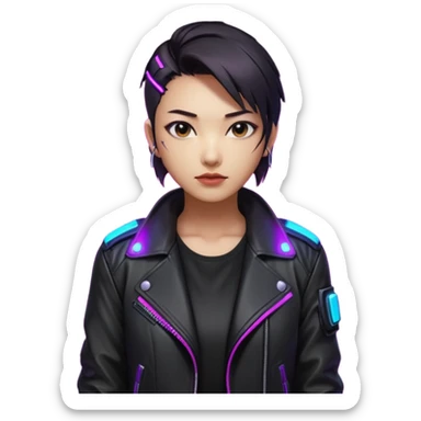 cyberpunk leader sticker