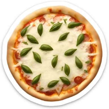 White pizza sticker