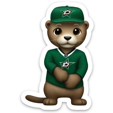 Dallas Stars otter sticker