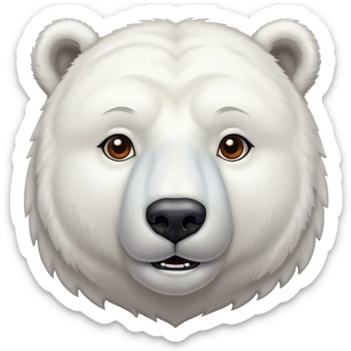 Italian polar bear sticker