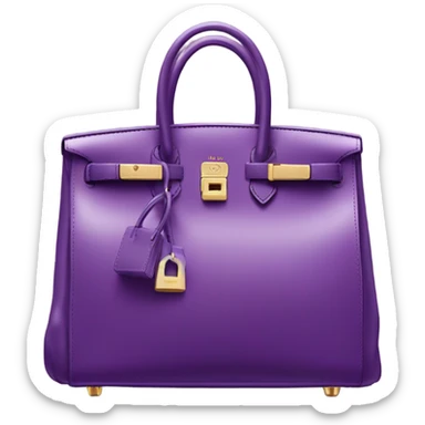 Purple Birkin bag sticker
