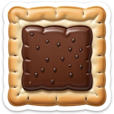 Chocolate baked pop tart  sticker