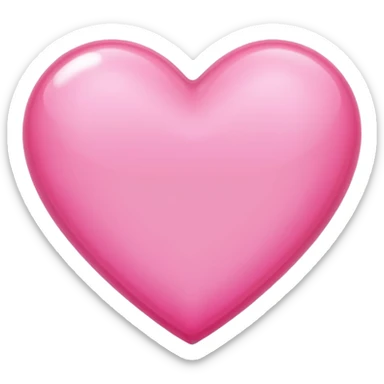 Pink beautiful shining heart  sticker