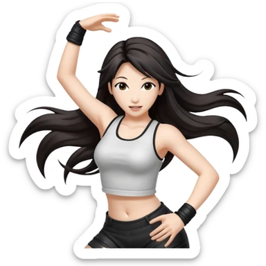 Final fantasy 7 Tifa dance  sticker