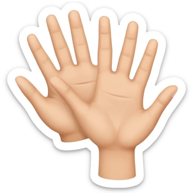 6 7 an hands moving sticker