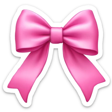 coquette pink bow sticker