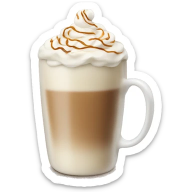 Vanilla Christmas latte sticker