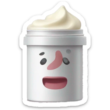 hand cream tin sticker