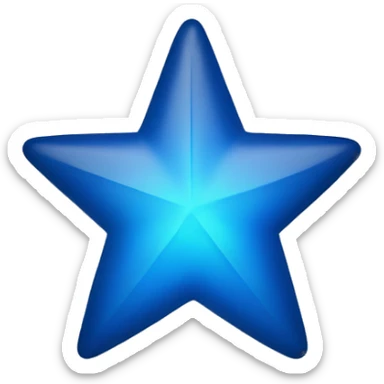 blue star sticker