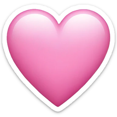 Iight pink heart  sticker