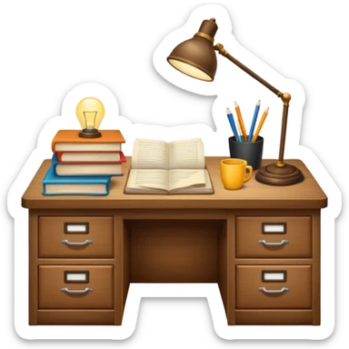 school teacher's desk sticker