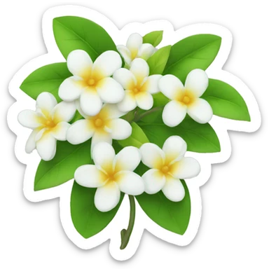 Apple Emoji of Jasmine's flowers  sticker
