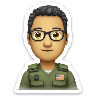 Ussop with glasses  sticker