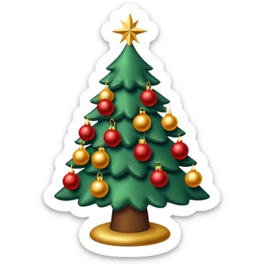 Sapin de Noël avec de la neige  sticker