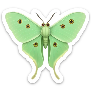 Luna moth  sticker