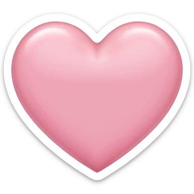 Light pink heart sticker