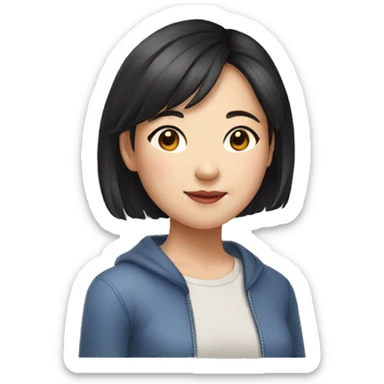 young chinise girl in her 20s sticker