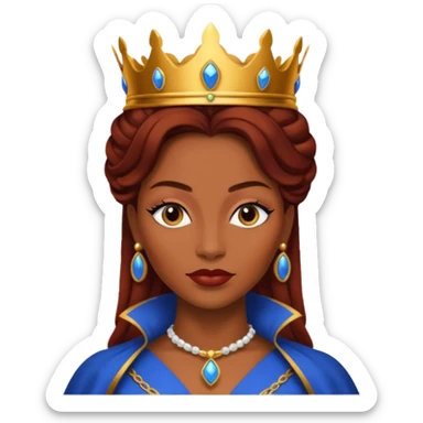 Brown hear mistique queen sticker