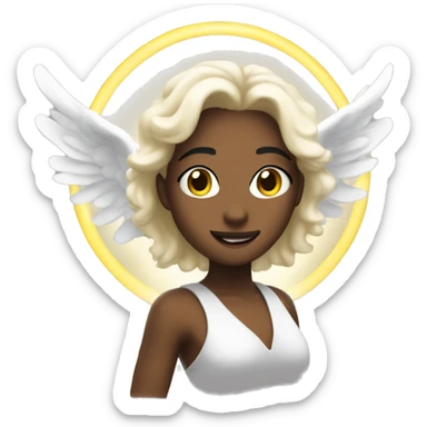 Create a aura from an angel sticker