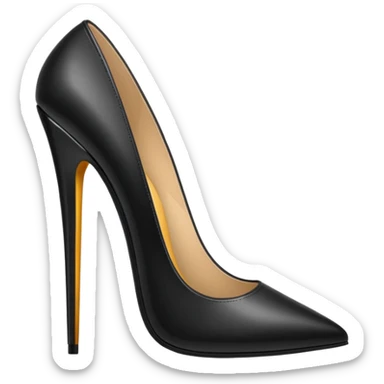 A high heel sticker