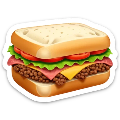 Ground beef sandwich  sticker