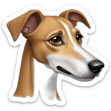 Galgo marrón hembra sticker