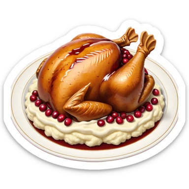 festive meal sticker