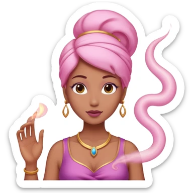 Female genie - pink smoke trail





































 sticker