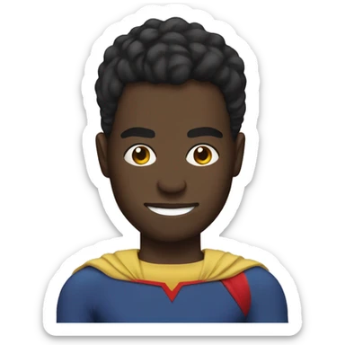 black haitian superhero sticker