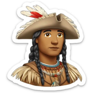 native america christoph colombus sticker