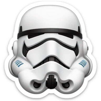 storm troopers head sticker