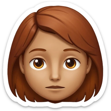 Chestnut face sticker