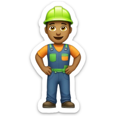 worker of a bedding store sticker