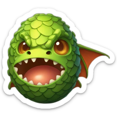 dragon egg hatching sticker