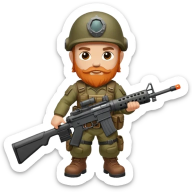 Call of duty dwarf ar-15 sticker