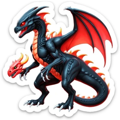  Venom-Charizard-Xenomorph-hybrid-fantasy-creature (full body) sticker