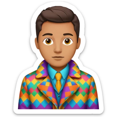 joseph in coat of many colors sticker