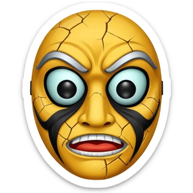 a máscara está muito feia, não está fiel ao personagem  sticker