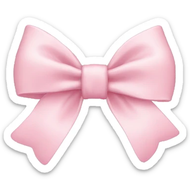 Pastel pink bow sticker
