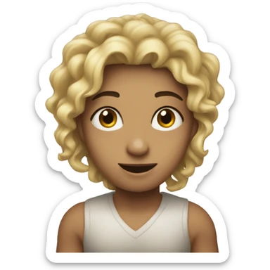 Uma linha costurando um pano sticker