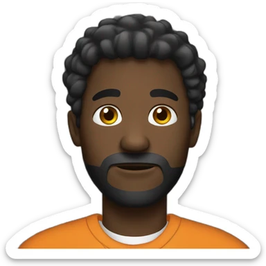 man black in jail sticker