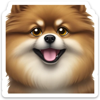 Dark Pomeranian sticker