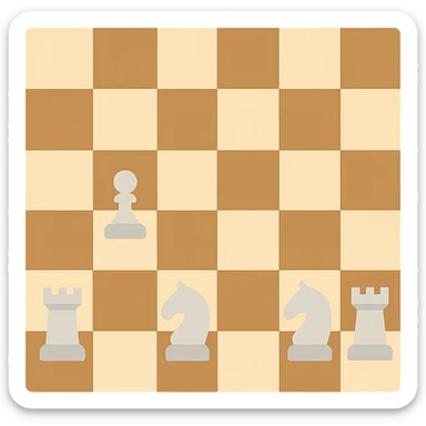 The opening phase of a chess game sticker