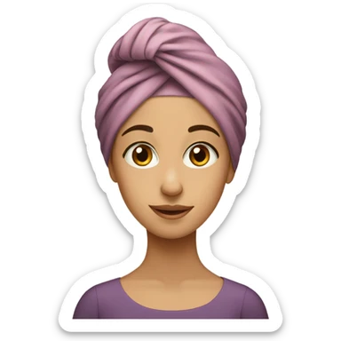 jewish girl with turban sticker