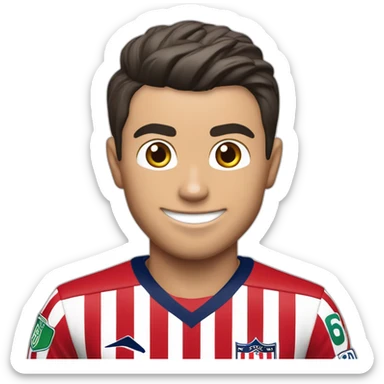 Quiero a cristiano ronaldo con camiseta de las chivas del Guadalajara sticker
