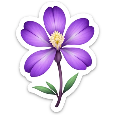 orris root flower sticker