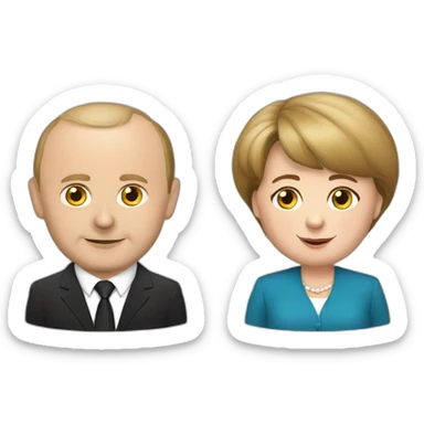 Angela merkel with putin dating sticker
